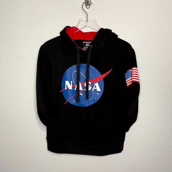 NASA Black Hooded Sweatshirt Small - Picture 1 of 5